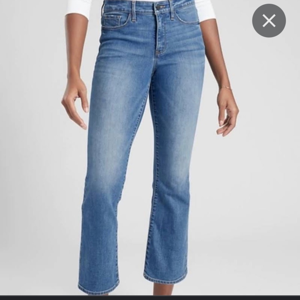 EUC Athleta Sculptek kick flare jean